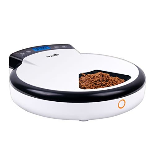 Petwant Smart 5-Meal Automatic Programmable Pet Feeder For Cats And Dogs