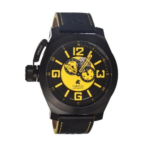 Ca2175b-bk-yl Torre Del Greco Mens Watch