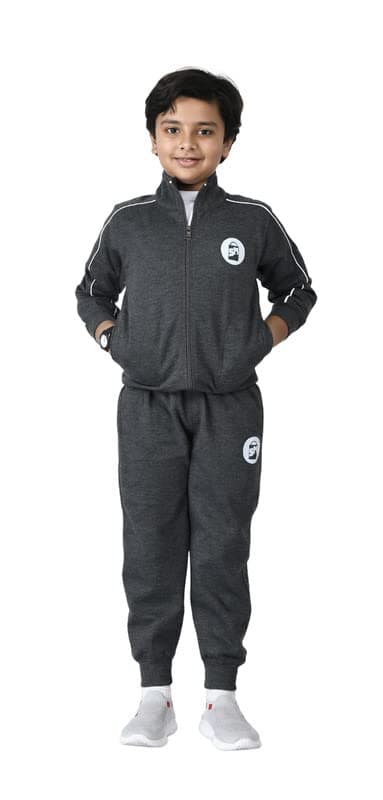 SHOPMORE Boy's and Girl's Winter Tracksuit | Comfortable and Soft From Inside|Plain Design With Brand Logo | Size Available - 2 to 14 Year|