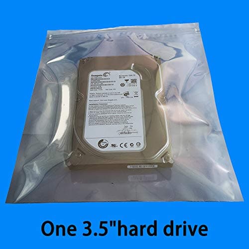 Daarcin 30pcs Large Anti Static Bags,Resealable ESD Bags 8.26x9.45in/21x24cm with Labels for Hard Drive SSD HDD and Electronic Device