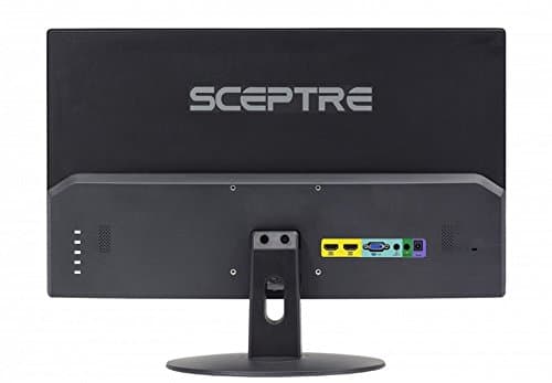 Sceptre E205W-16003R 20" 75Hz Ultra Thin Frameless LED Monitor 2X HDMI Built-in VGA Speaker, Metallic Black 2018