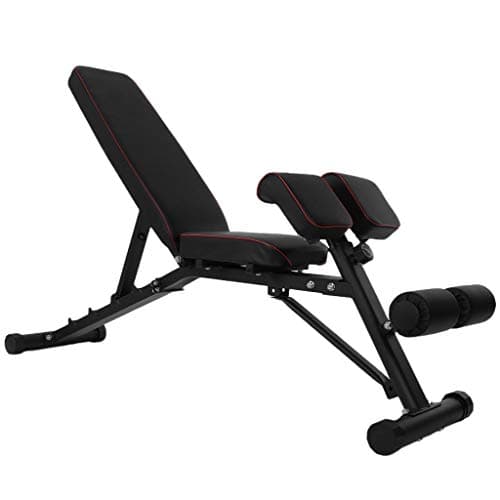 Kaiye Adjustable Benchs Dumbbell Stool Roman Chair Sit Up Incline Abs Benchs -Back Hyper Extension Exercise Bench Chair Abdominal Waist Training Extension Stool for Household Gym