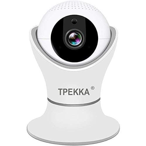 Wireless Camera WiFi Camera 1080P IP Camera Indoor Home Security Dome Cam with 2 Way Audio Pan/Tilt/Zoom 3D Navigation Panorama View Motion Detection Night Vision for Elder Pet Baby Monitor by TPEKKA, White