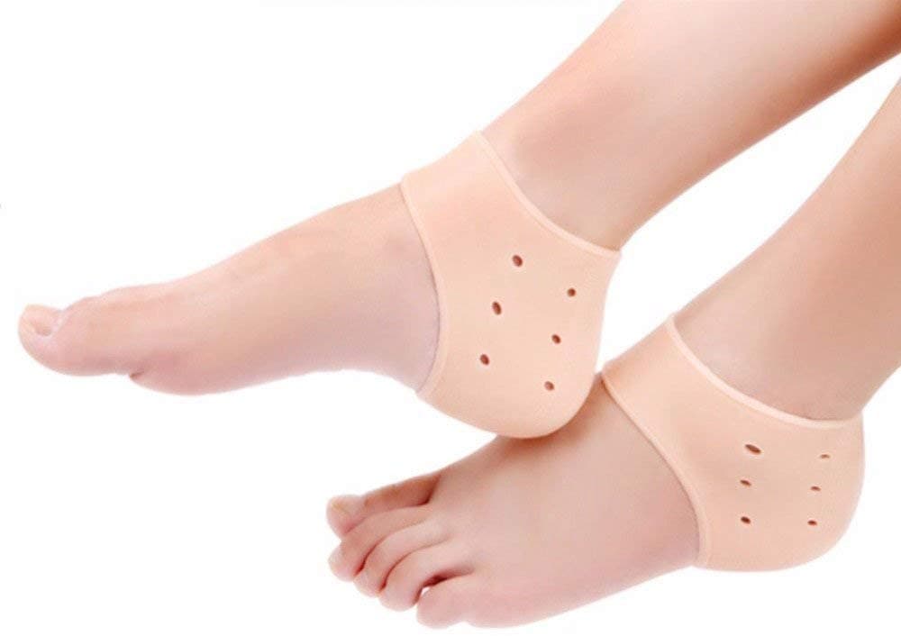 Pramukh Enterprice 1 Pair Original Heel Guard Gel Heel Protector - Relieve Heel Pain from Plantar Fasciitis - Heel Spur - Cracked Heels ONE PAIR