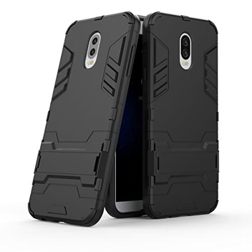Samsung Galaxy C8 Case, SsHhUu Shock Proof Cover Dual Layer Hybrid Armor Combo Protective Hard Case with Kickstand for Samsung Galaxy C8 2017 (5.5") Black