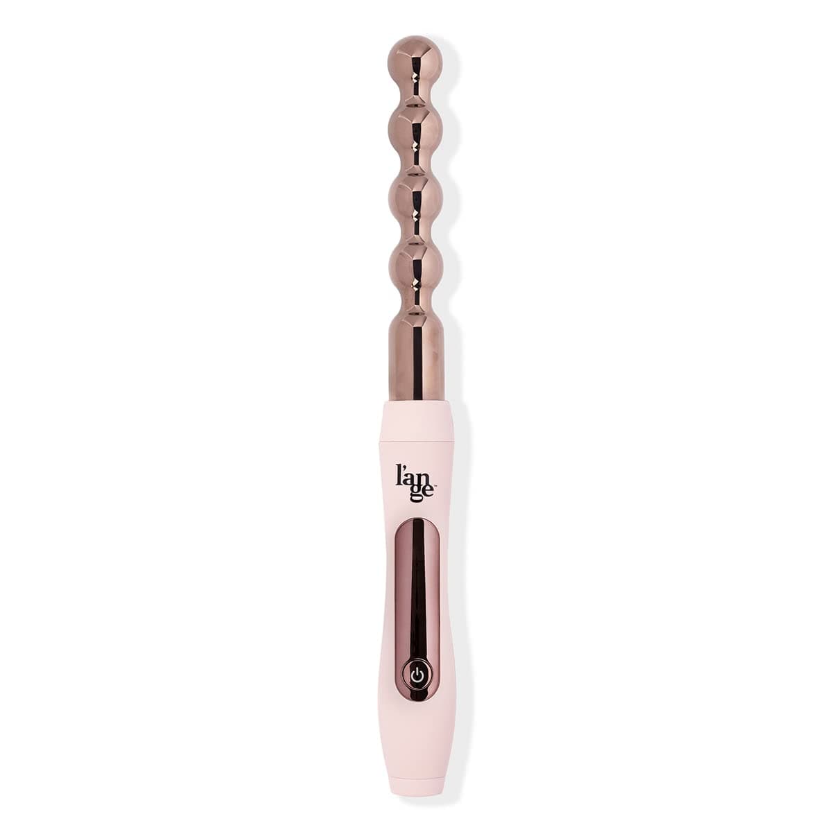 L'ANGE HAIR Le Perlé Titanium Bubble Curling Wand | Professional Hot Tools Iron 1 Inch Best Curler for Styling Lasting Curls and Beach Waves Dual Voltage Travel Iron, Blush