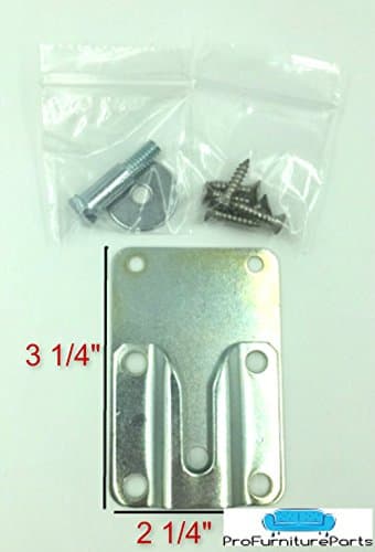 ProFurnitureParts - Bolt and Plate Sofa Sectional Couch Furniture Metal Connector W/Hardware