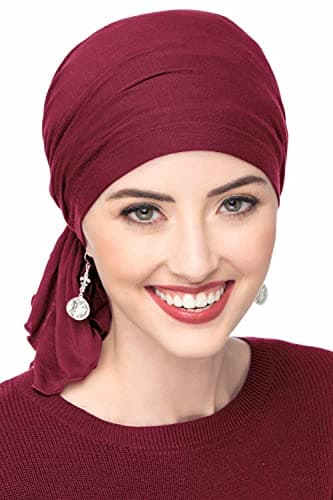 Headcovers Unlimited Slip-On Scarf - Cancer Headwear for Women (Cabernet)