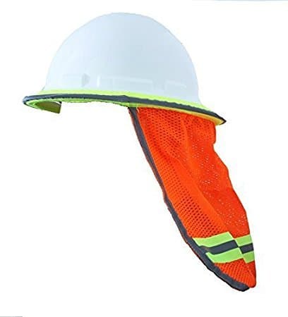 High Visibility Reflective Hard Hat Neck Sun Shade Meets ANSI & NFPA 701 (2010) Standards