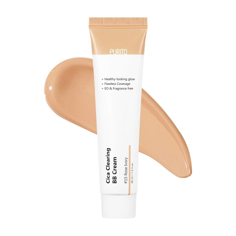 Cica Clearing BB Cream #15 Rose Ivory 1 fl.oz / 30ml, Vegan bb cream, foundation, cruelty free