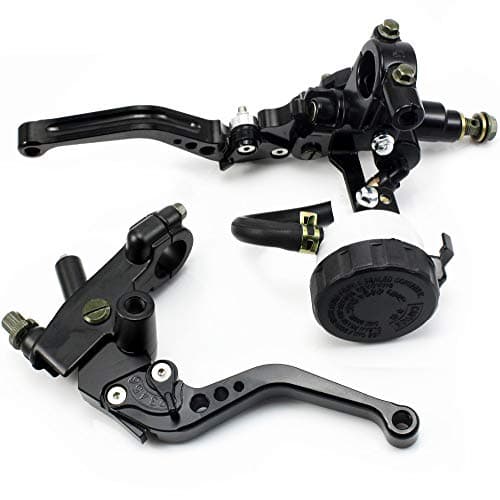 YAOFAO Universal Motorcycle Front Brake Clutch CNC Master Cylinder Fluid Reservoir Levers for Sport Bike/Street Bike/Dirt Bike/Scooter with 7/8" 22mm Standard Handle Bar.