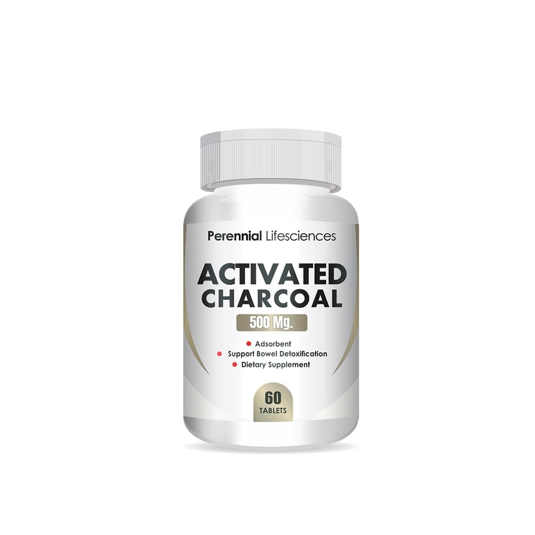 Activated Charcoal - 500Mg (60 Tablets)