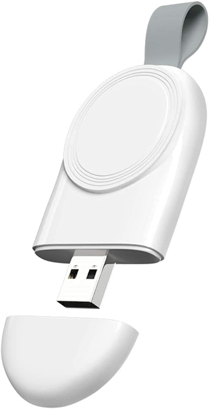 Mezone iwatch Charger, Portable USB Wireless Charger for Apple Watch, Magnetic Cordless Charger Compatible with Apple Watch Series 6, Se, 5, 4, 3, 2, 1, Nike+, 44mm, 42mm, 40mm, 38mm