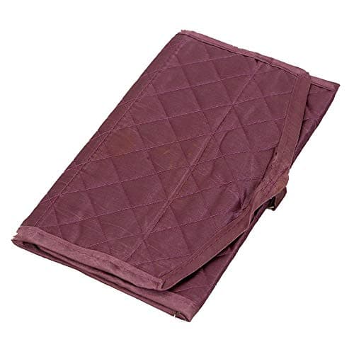 Kuber Industries™ Foldable Payal kit Travel Toilerty Bag |Travelling Organiser|Quilted Satin Material (Purple)