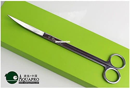 Aquapro ADA quality stainless steel straight curve wave scissors maintenance tool water plant tank clean cut