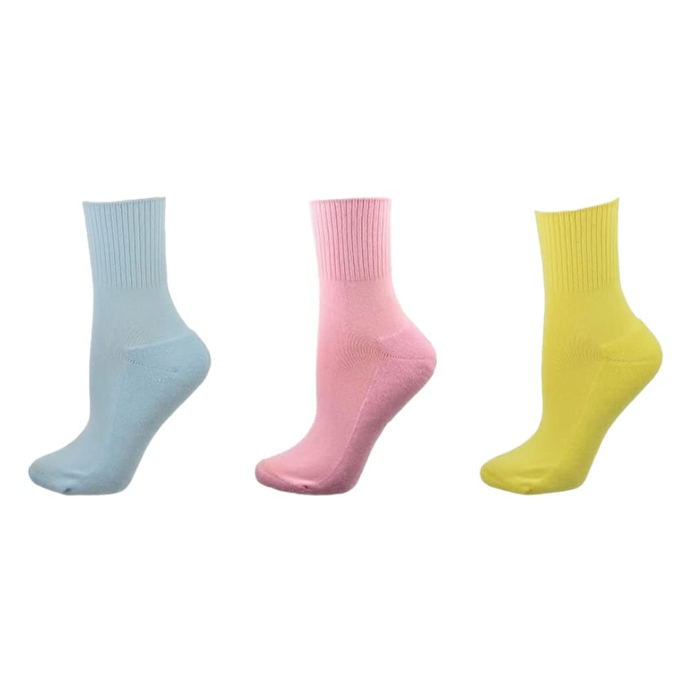 Sierra SocksDiabetic Hi-Ankle Cotton Socks-Ribbed and wide Calf For Added Comfort-Arthritic Cushioned socks for Arch Support