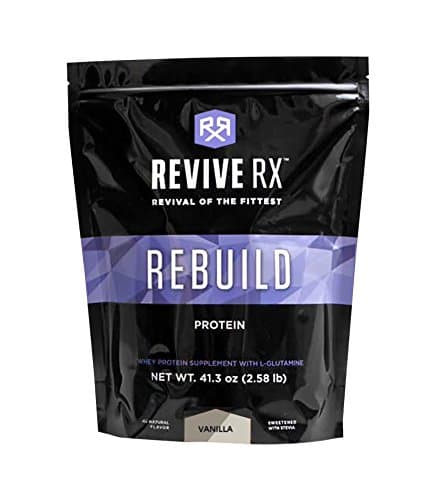 Revive Rx Rebuild Whey Protein Isolate and L-Glutamine Bulk 2.45lbs (Vanilla)