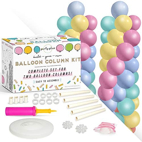 Balloon Column Kit โ Set of 2 | Balloon Columns with Stand, Base, and Pole | Balloon Tower Backdrop Decoration for Wedding, Baby Shower, Birthday Party, Bachelorette Party, Other Parties and Events