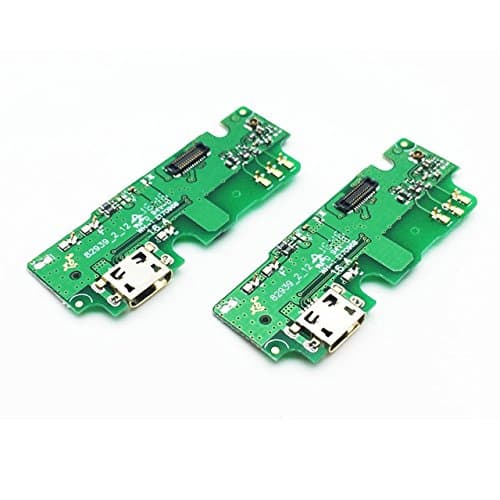 SPAREWARE USB Charging Port Dock Connector/Charging Flex Cable with Microphone Part Compatible for Lenovo K6 Note,Silver