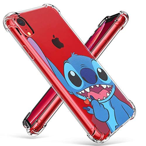 Logee Sweet TPU Cute Cartoon Clear Case for iPhone XR 6.1”,Fun Kawaii Animal Soft Protective Shockproof Cover,Ultra-Thin Chic Unique Funny Character Cases for Kids Teens Girls Boys iPhoneXR