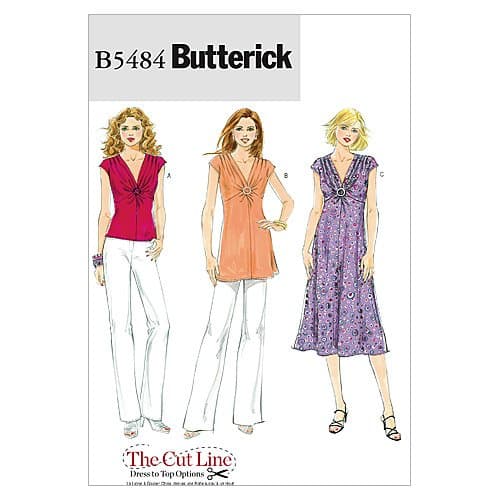 Butterick Patterns B5484 Misses' Top, Tunic and Dress, Size BB (8-10-12-14)