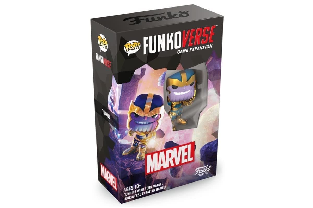 FUNKO GAMES Funkoverse: Marvel 101 1-Pack - Thanos - 3'' (7.6 Cm) POP! - Light Strategy Board Game For Children & Adults (Ages 10+) - 2-4 Players - Collectable Vinyl Figure - Gift Idea