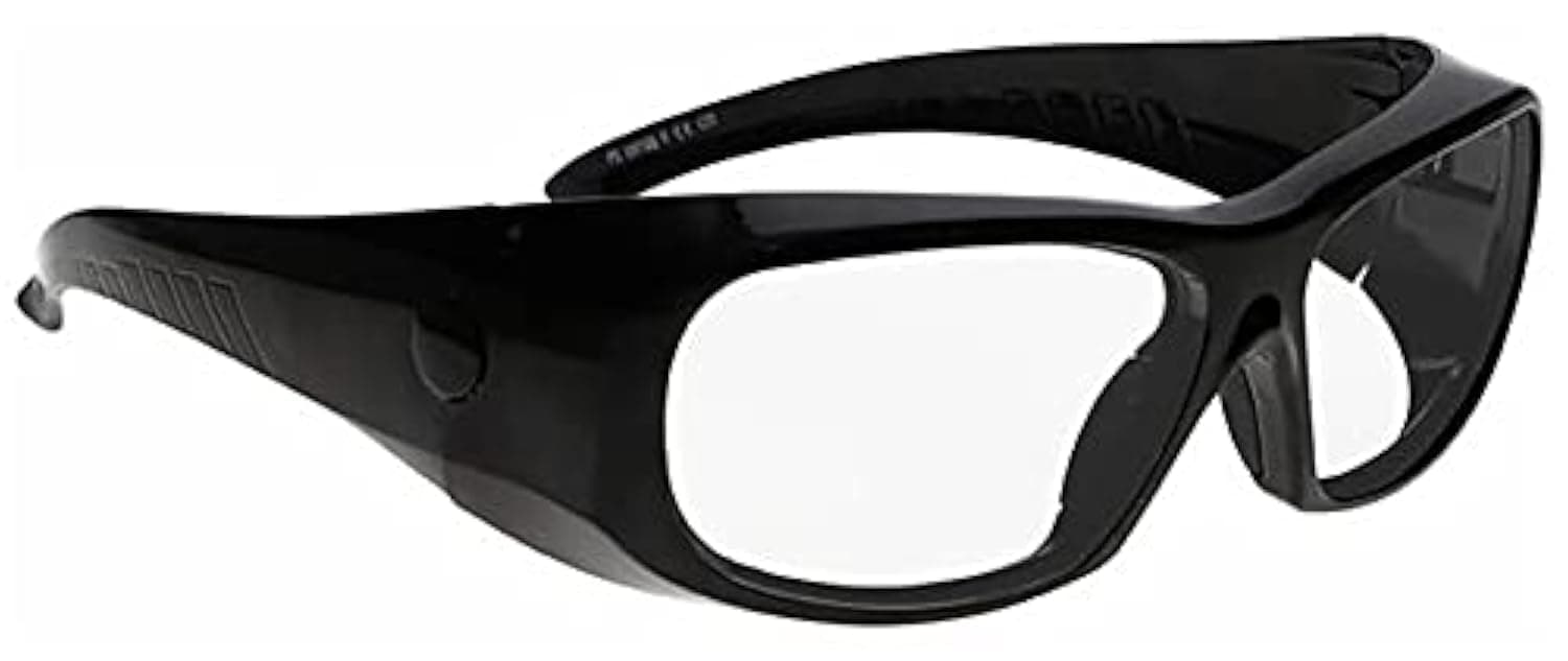 Lead Gl, X-Ray Radiation Eye Protection.75mm Pb, Retro Classic Style, Economical (Black)
