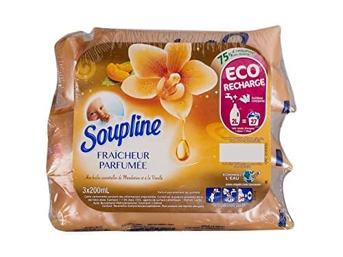 Soupline Fabric Softener Scented Vanilla/Tangerine 3 x 200 ml