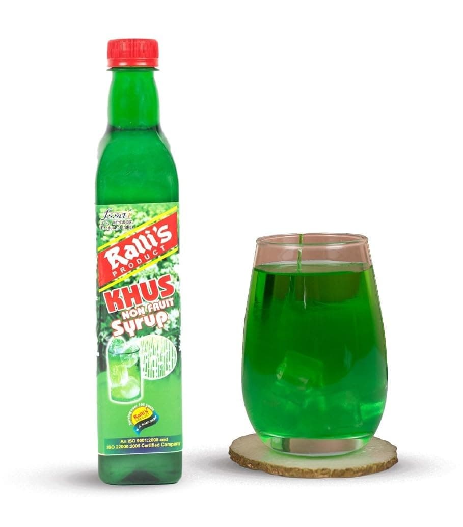 Ralli's Khus Syrup 500ml: Refreshing Summer Quencher with Natural Extracts | Perfect for Mocktails & Desserts