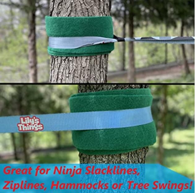 Double Slackline Obstacle Course - 110 Ft Line - Ninja Warrior Course with Monkey Bars for Kids - Patented Double Line Design (110' Ultimate Warrior Set, with Rickety Bridge)