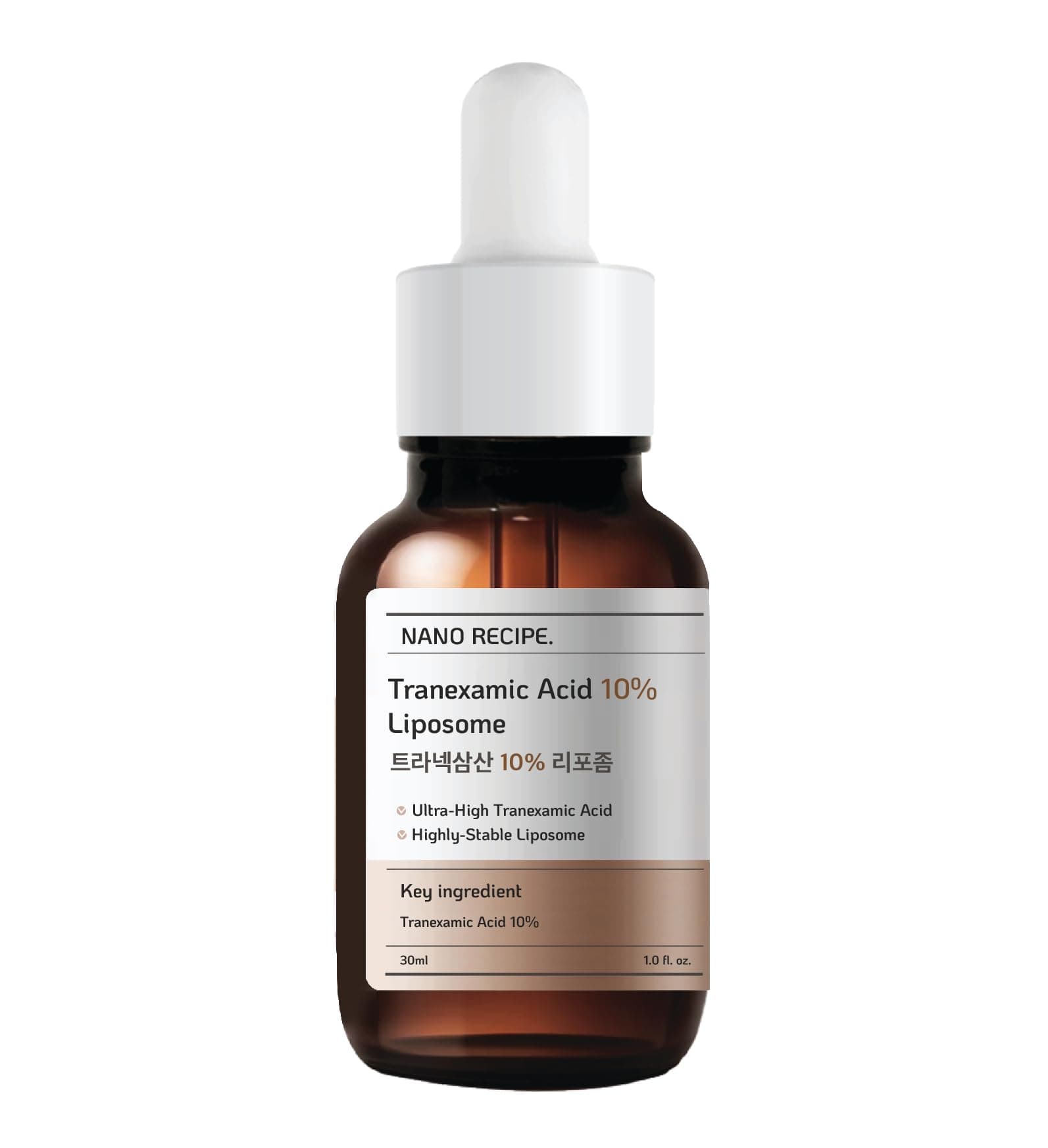 10% Tranexamic Acid Concentrate Mix 1-2 Drops in Any Step of Your Skin Care Routine Reduces Appearance of Dark Spots, Skin Discoloration, and Uneven Tone 30ml
