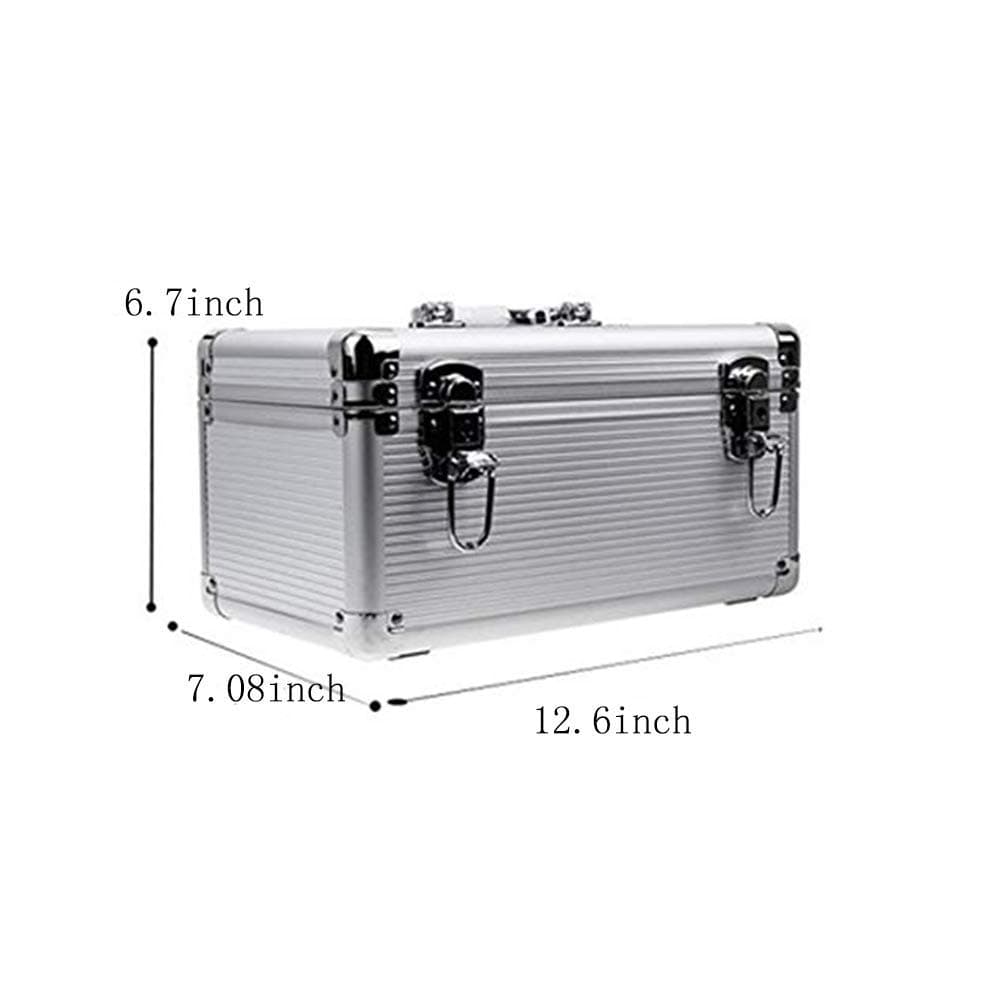 Hard Drive Case, 10-Bay Protection HDD Storage Box Suitcase, fit for 3.5" HDD