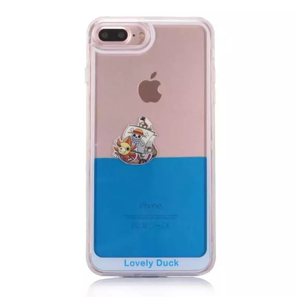 iPhone 7 Plus Case,Yomanic Design Hard PC Clear Beautiful Pattern Star Creative Liquid Glitter Bling Case for iPhone 7 Plus 5.5inch Back Cover Anti-scratch Shockproof (Skeleton)