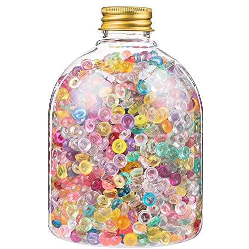 Fishbowl Beads for Crunchy Slime, Clear Vase Filler Beads, Crunchy Slime Beads, Slime Charms 14 OZ, Color Beads for Homemade Slime, DIY Slime Making, Combo Rainbow Beads