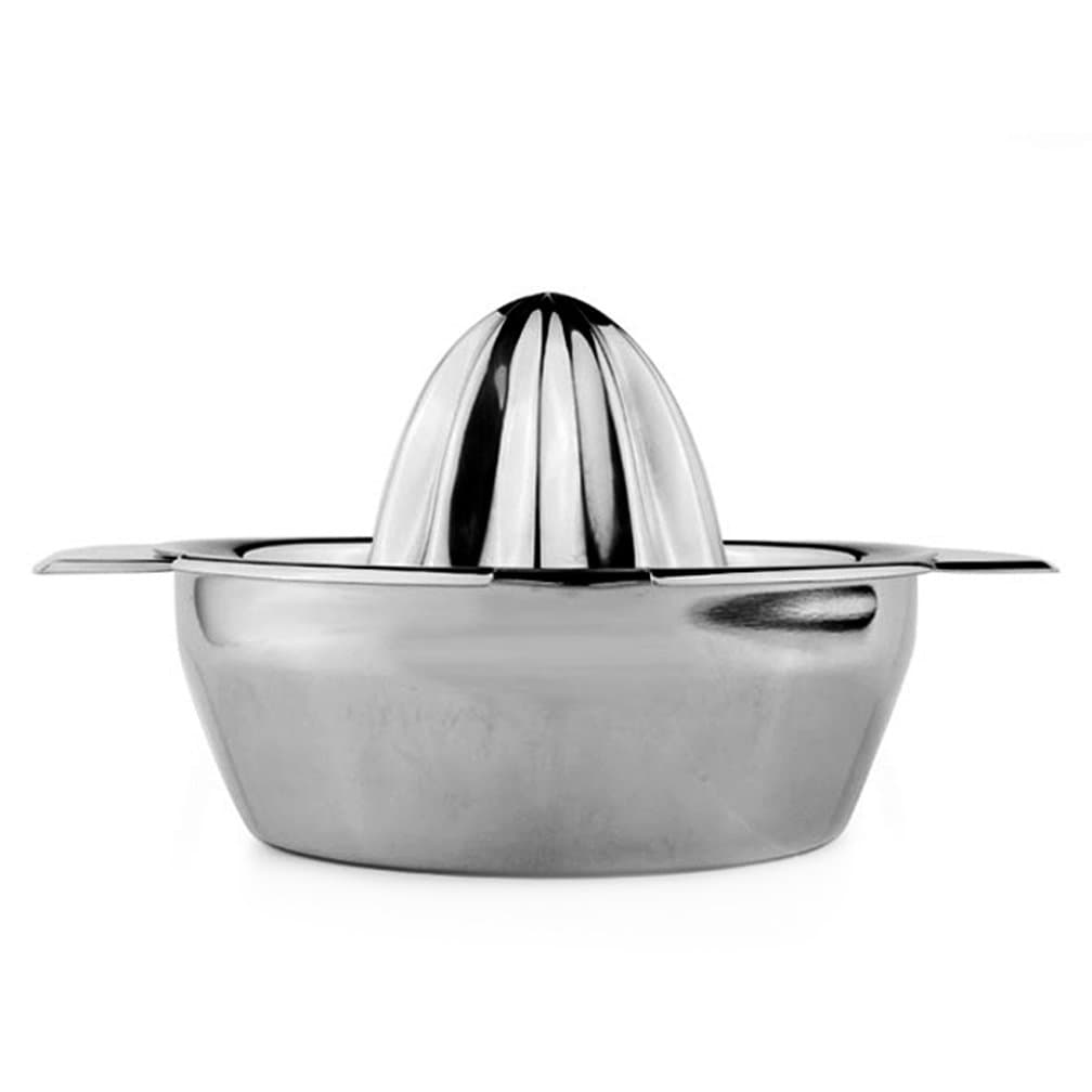 Unves Stainless Steel Manual Juicer Lemon Squeezer with Bowl, Silver