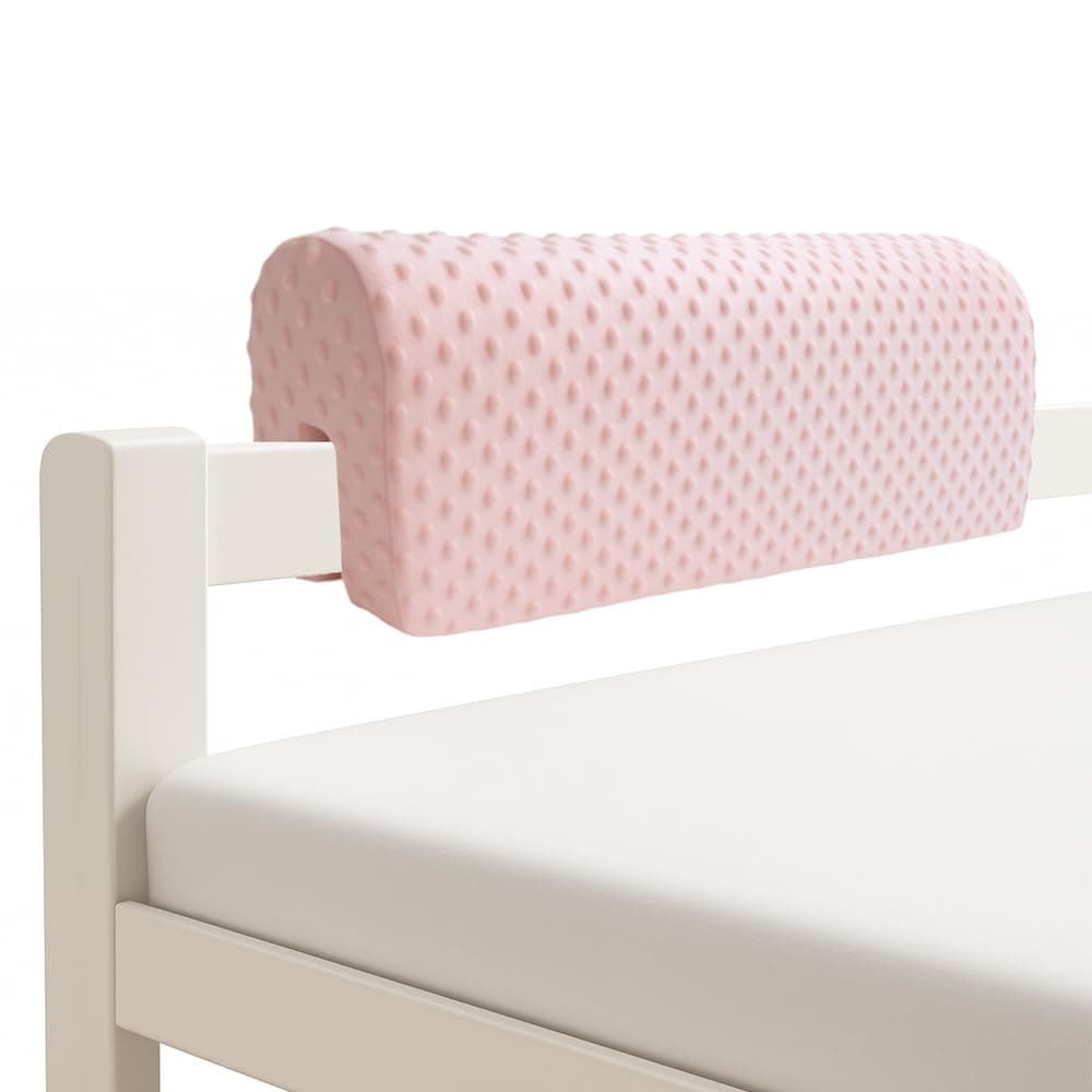 Toddlers' Bed Rail Bumpers Protecter - Children's Bed Guardrail Padding - Anti-Collision | Increased Height | Fall Prevention - Easy InstallEnhanced Safety Mostly Fit (3ft, Pink)
