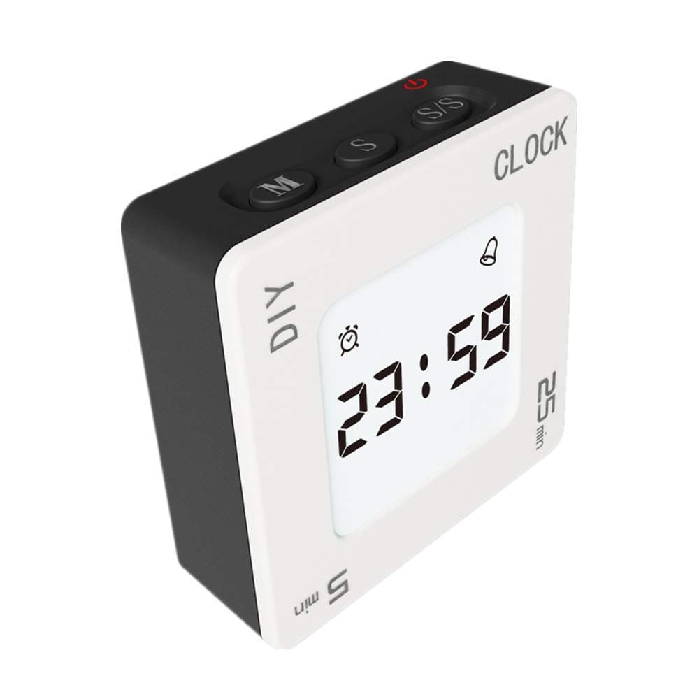 Timer, Creative Shaking Alarm Clock, 5, 25 and Any Minute Time Management Device, Kitchen Timer, Classroom or Meeting Timer, Sports Timer