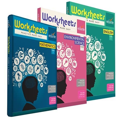 Edurite Combo Worksheets for Class 1 (Mathematics, English and Environmental Science) Workbook – 1 January 2017