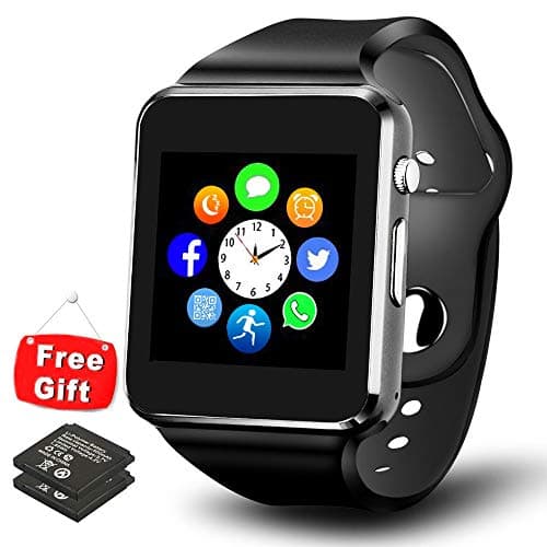 Bluetooth Smart Watch - ANCwear Smartwatch Phone for Android with Camera/SIM Card Slot, Sport Fitness Tracker Watch with Step Counter, Sleep Monitor for Women Men Kids Campatible Smartphones