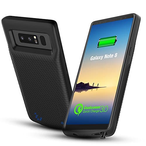 S9 Battery case w. QC 3.0, CASESSARY Protective Charger w. Priority Charge + Dynamic Power Management, 4500mAh Portable External Battery Pack Charge Compatible w. Samsung Galaxy S9(5.8" Black)