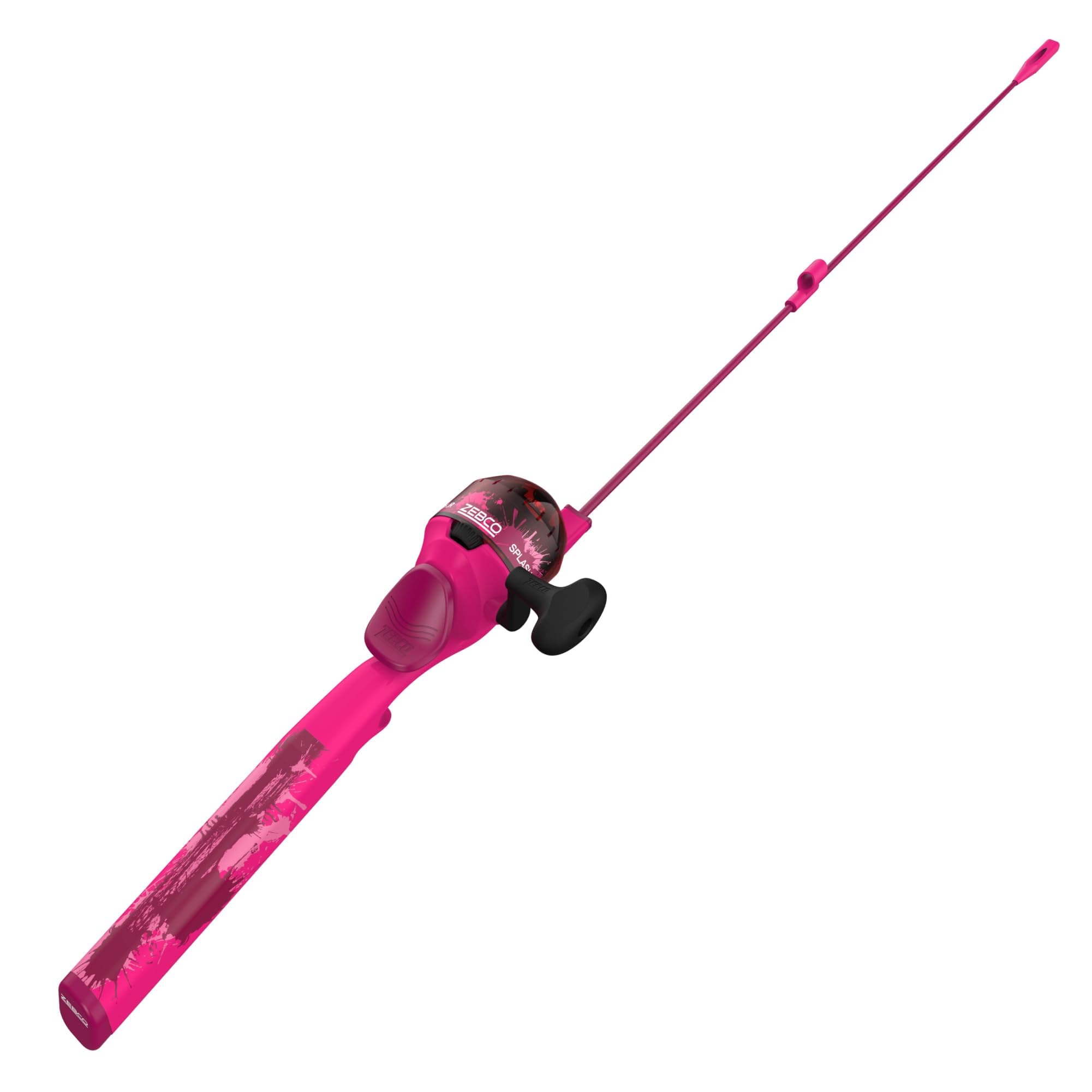 Zebco Splash Kids Spincast Reel and Fishing Rod Combo, 29" Durable Floating Fiberglass Rod with Tangle-Free Design, Oversized Reel Handle Knob, Pre-Spooled with 6-Pound Zebco Fishing Line