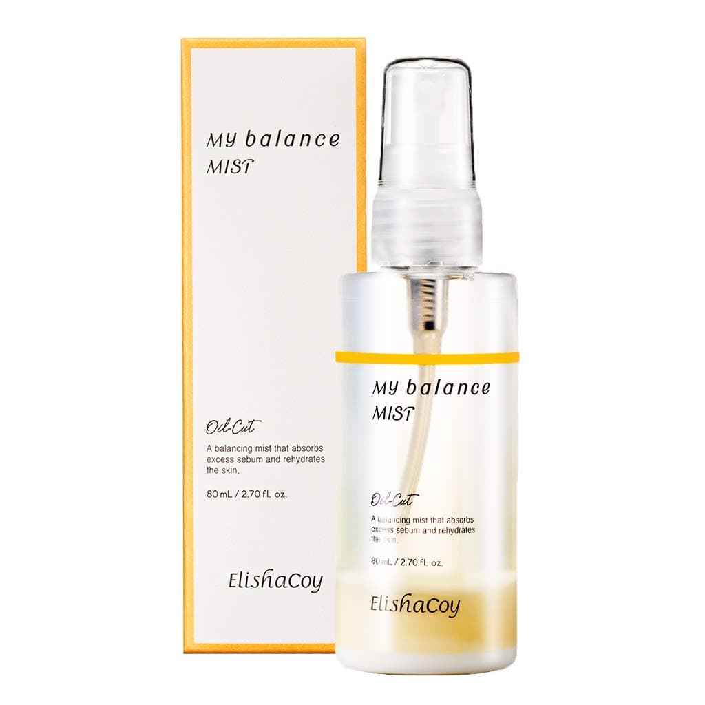 ELISHACOY My Oil Cut Balance Mist 80ml (2.71 fl.oz.) - Sebum Control & Moisturizing Facial Mist, Natural Silica Powder Contained Pore Care Mist, Makeup Fixer for Oily & Combination Skin