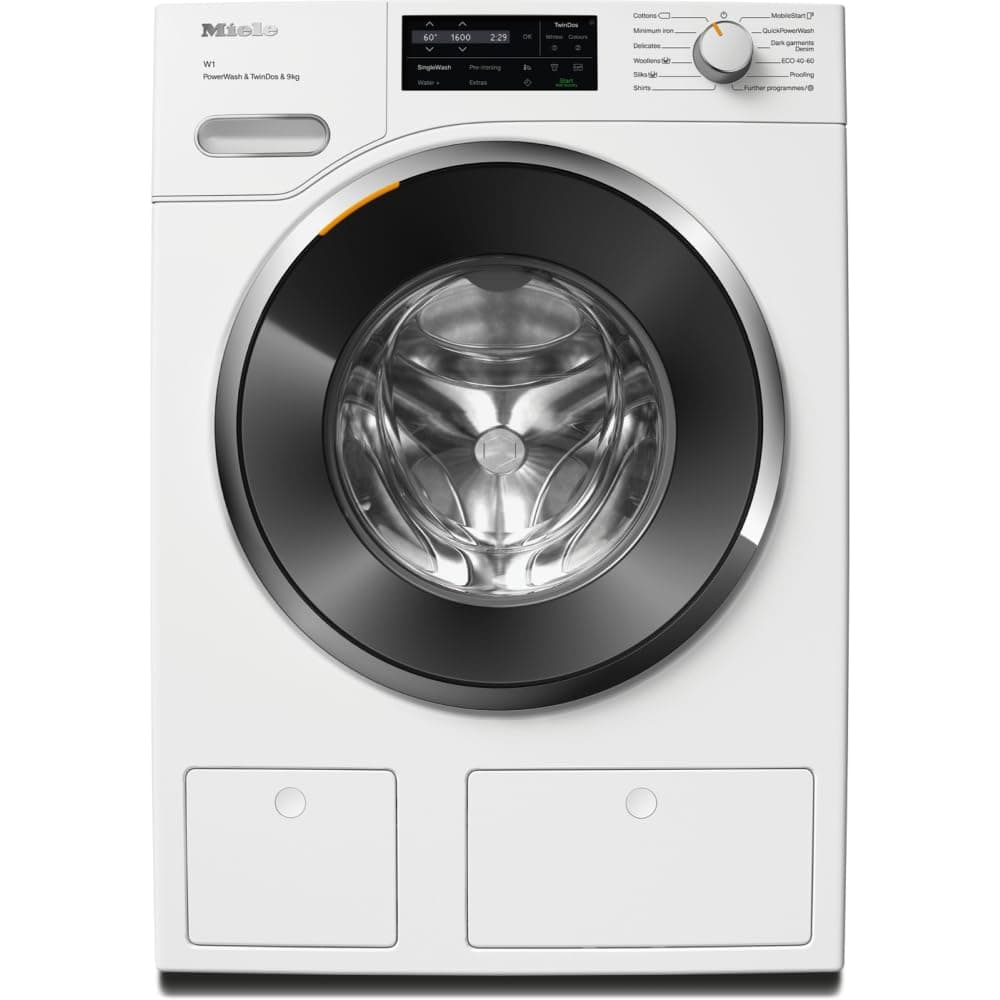– Miele 11458480 WWI860 WPS PWash & TDos & 9 KG W1 Front-Loading Washing Machine with ProfiEco Motor, CapDosing, ComfortSensor, TwinDos, QuickPowerWash, SingleWash and Miele@home System, Lotus White