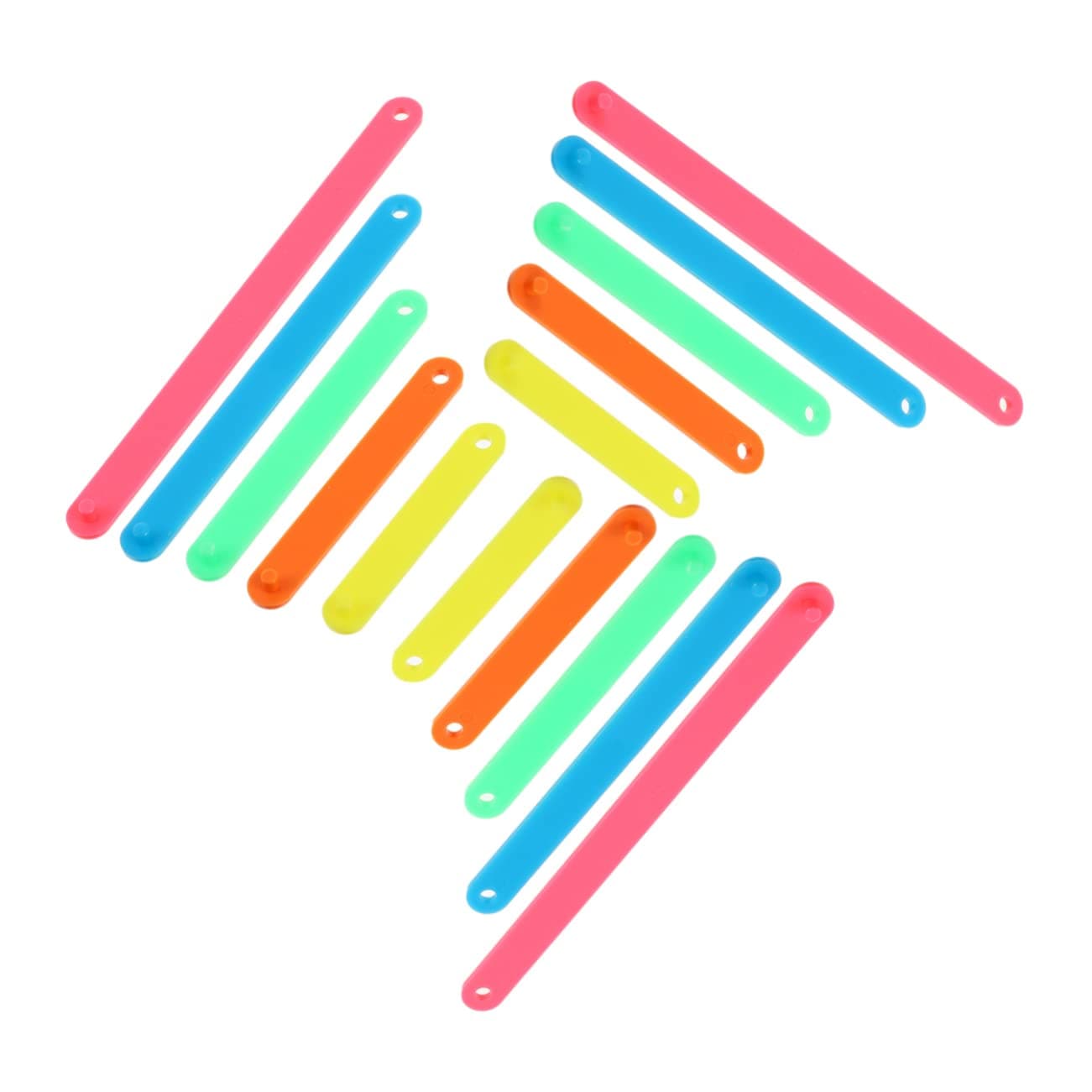 Toyvian Geometry Teaching Toy 50pcs Splicing Strip Toy for Kids Math Teach Toy Geometry Shape Chips Math Learning Toy Triangle Plastic Chip Child Triangle Angle Toy