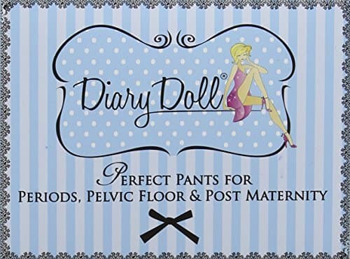 Diary Doll - Washable Leakproof Pretty Pants Black Size 1 (6-8)
