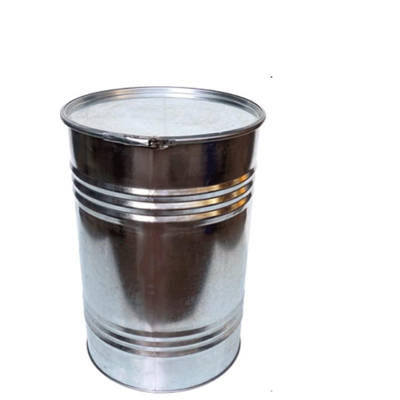YAZGAN Tgarbage can, Steel Barrel Opening Galvanized Barrel 1 Barrel Oil Barrel Paint Barrel Iron Barrel