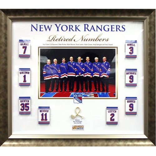 Steiner Sports NHL New York Rangers Retired Numbers Framed 20x24 Collage