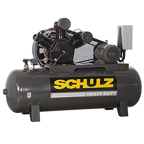 15 HP 3 PHASE 120 GALLON, 175 PSI, 60 CFM, SCHULZ AIR COMPRESSOR