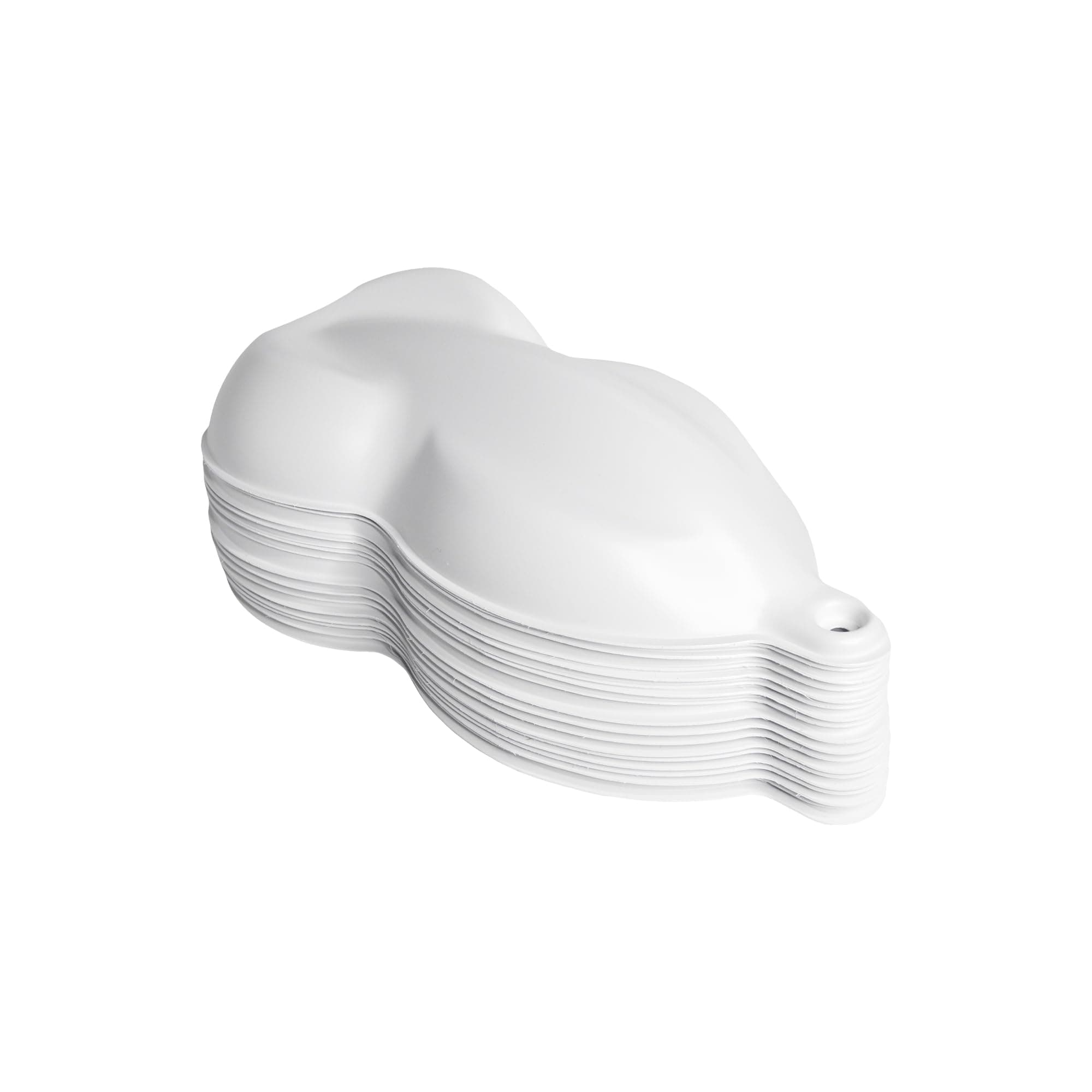 Speed Shapes (25) White Plastic Car Models for Auto Paint Display, Wrap and Tint Sample Display | Made in USA