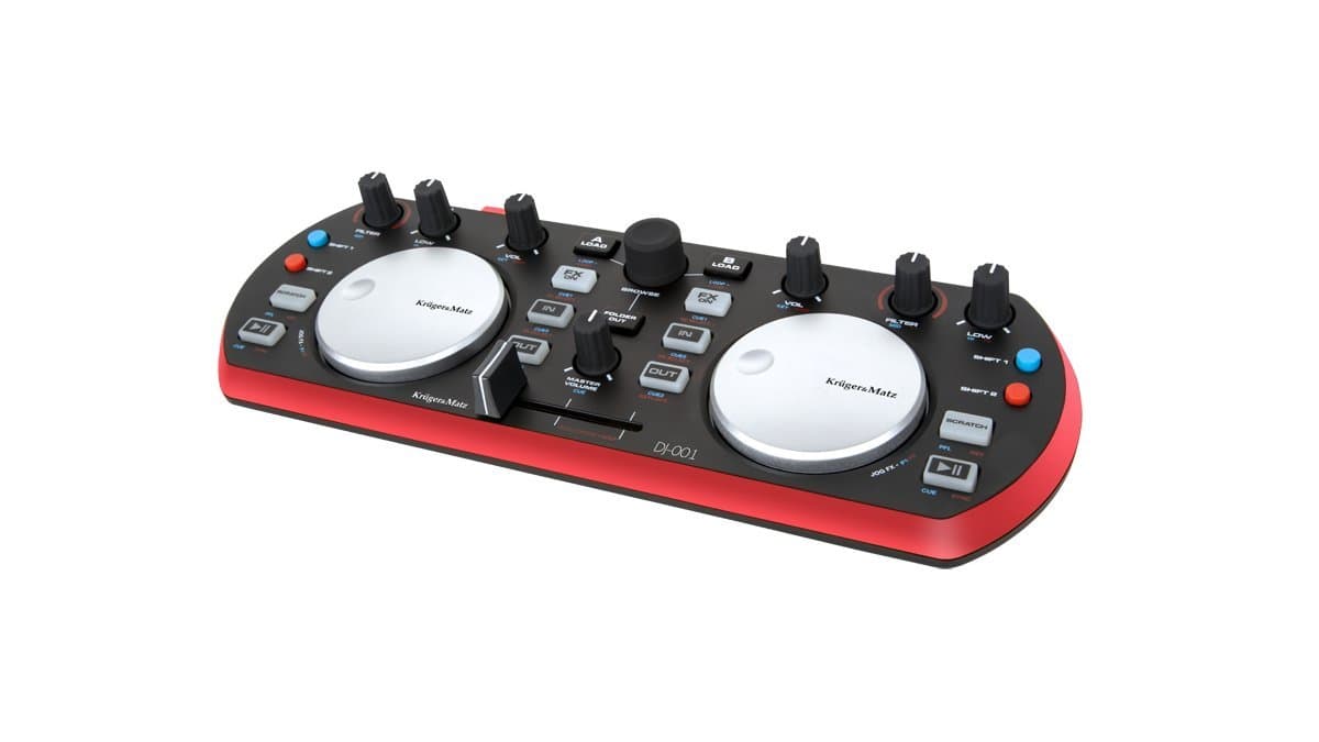 Krüger&Matz KMDJ001 DJ Controller - Red